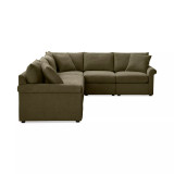 Wrenley 137" 5-Pc. Fabric L-Shape Modular Sleeper Sectional Sofa