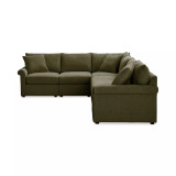 Wrenley 137" 5-Pc. Fabric L-Shape Modular Sleeper Sectional Sofa