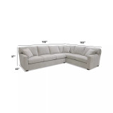 Brekton 2-Pc. Fabric Sofa Return with Queen Sleeper