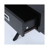 X-Leg Accent End Table With Storage