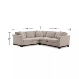 Elliot II 108" Fabric 2-Pc. Sleeper Sofa Sectional
