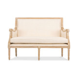 Ashtin Linen Traditional French Loveseat