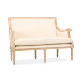 Ashtin Linen Traditional French Loveseat