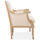 Ashtin Linen Traditional French Loveseat