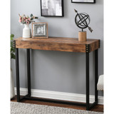 31.5" H Manufactured Wood, Metal and Iron Console and Entry Table