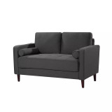 Lillith Modern Loveseat With Upholstered Fabric and Wooden Frame