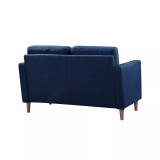 Lillith Modern Loveseat With Upholstered Fabric and Wooden Frame