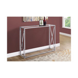 Accent Table - 42" L with Tempered Glass