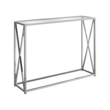 Accent Table - 42" L with Tempered Glass
