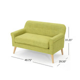 Mariah Mid Century Modern Loveseat