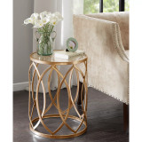 Arlo Metal Eyelet Accent Table