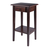Regalia Accent Table with Drawer, Shelf
