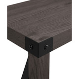 Farmhouse Metal-X Entry Table with Lower Shelf