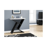 Accent Table - 36" L Cement-Look Hall Console