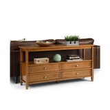 Warm Shaker Console Table