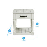 Hemingway 24" Wooden Farmhouse End Table