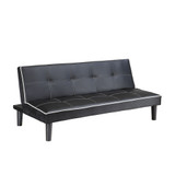 Eastchester Contemporary Faux Leather Sofa Bed