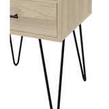 1 Drawer Hairpin Side Table