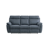 White Label Nadia 85" Double Reclining Sofa with Drop-Down Cup Holders