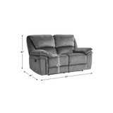 White Label Andes 65" Double Reclining Loveseat