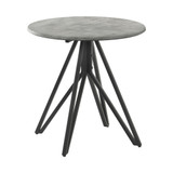23.5" High Pressure Laminated Round End Table with Hairpin Legs