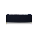 Sandy Wilson Home Riviera 84" Channel Tufted Modern Tuxedo Sofa