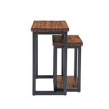 Claremont Rustic Wood Nesting End Tables Set