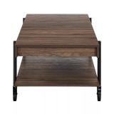 Luther 2 Piece Steel Industrial Coffee End Table Set