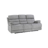 White Label Cruz Power 84" Double Reclining Sofa with Power Headrests and USB Port