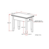 Artisan Solid Wood Narrow Side Table