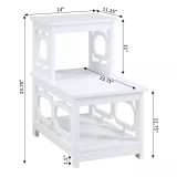 Omega 2 Step Chairside End Table