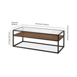 Addison Coffee Table, 46" x 20"
