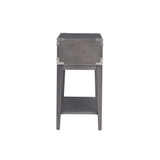 Beckett Rustic Side Table, Anthracite, Pewter