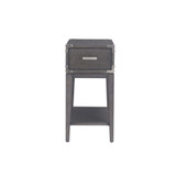 Beckett Rustic Side Table, Anthracite, Pewter