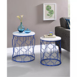 Siarra Round 2-Piece Nesting Table Set