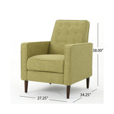 Mervynn Mid-Century Modern Button Tufted Recliner