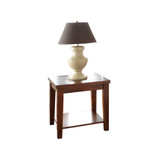 24" Wood Davenport End Table