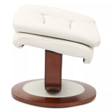 Faringdon Leather Euro Chair & Ottoman