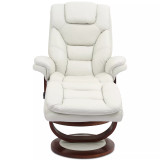 Faringdon Leather Euro Chair & Ottoman