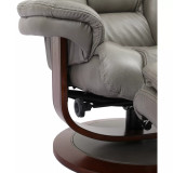 Faringdon Leather Euro Chair & Ottoman