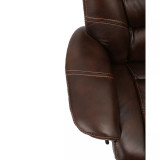 Faringdon Leather Euro Chair & Ottoman