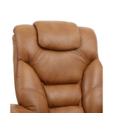 Faringdon Leather Euro Chair & Ottoman