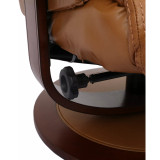 Faringdon Leather Euro Chair & Ottoman