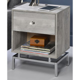 Pearlance Light 1-Shelf End Table