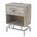 Pearlance Light 1-Shelf End Table
