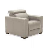 Nevio 39" Leather Power Recliner with Rachet Headrest