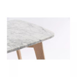 Gavia Square Marble Side Table