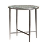 Porcelain Steel Frame End Table