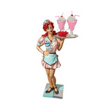 Retro Rosie Diner Dame Serving Table Statue