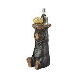 Black Forest Bear Pedestal Table